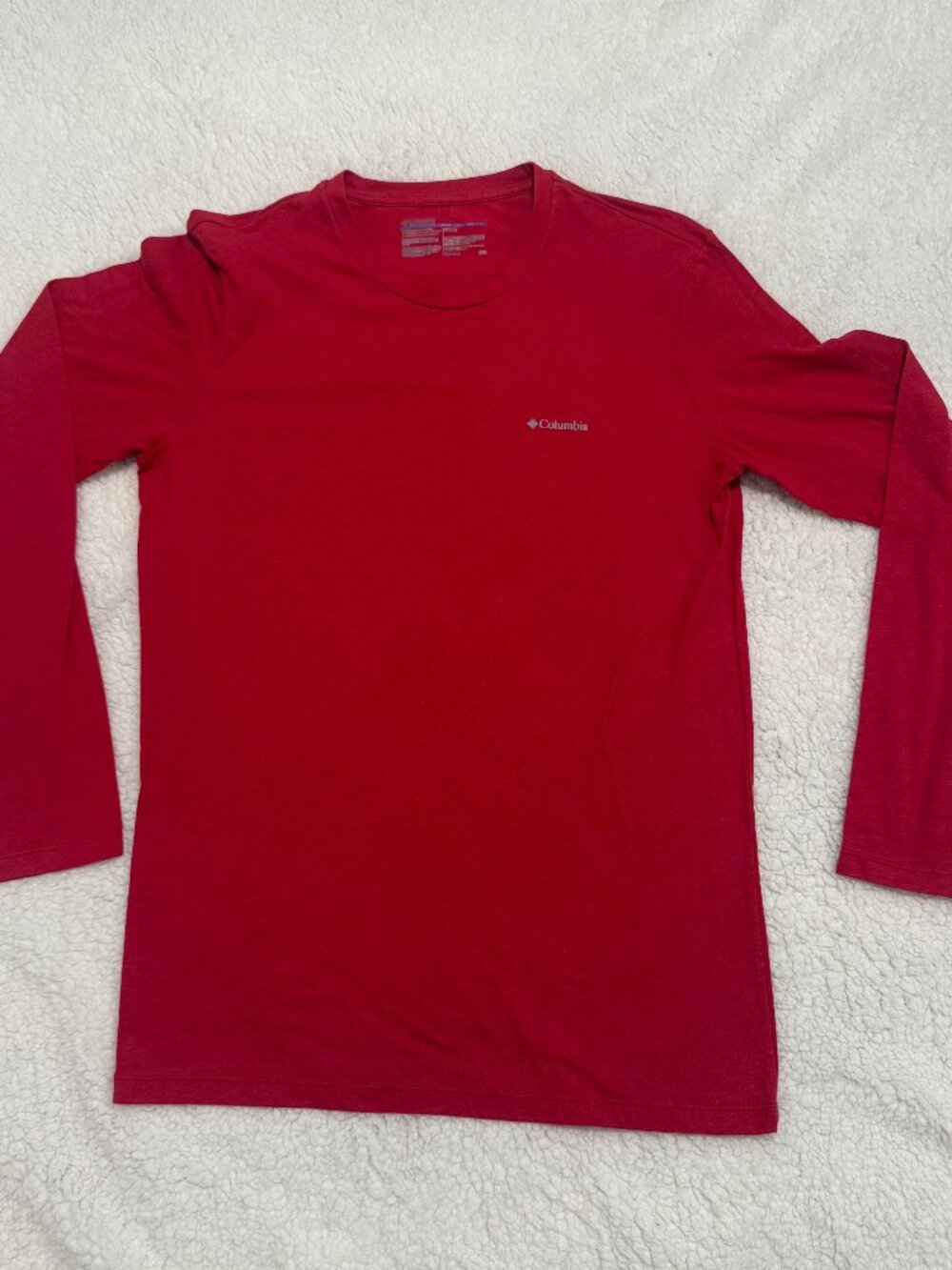 Men's Columbia red long sleeve tshirt size M